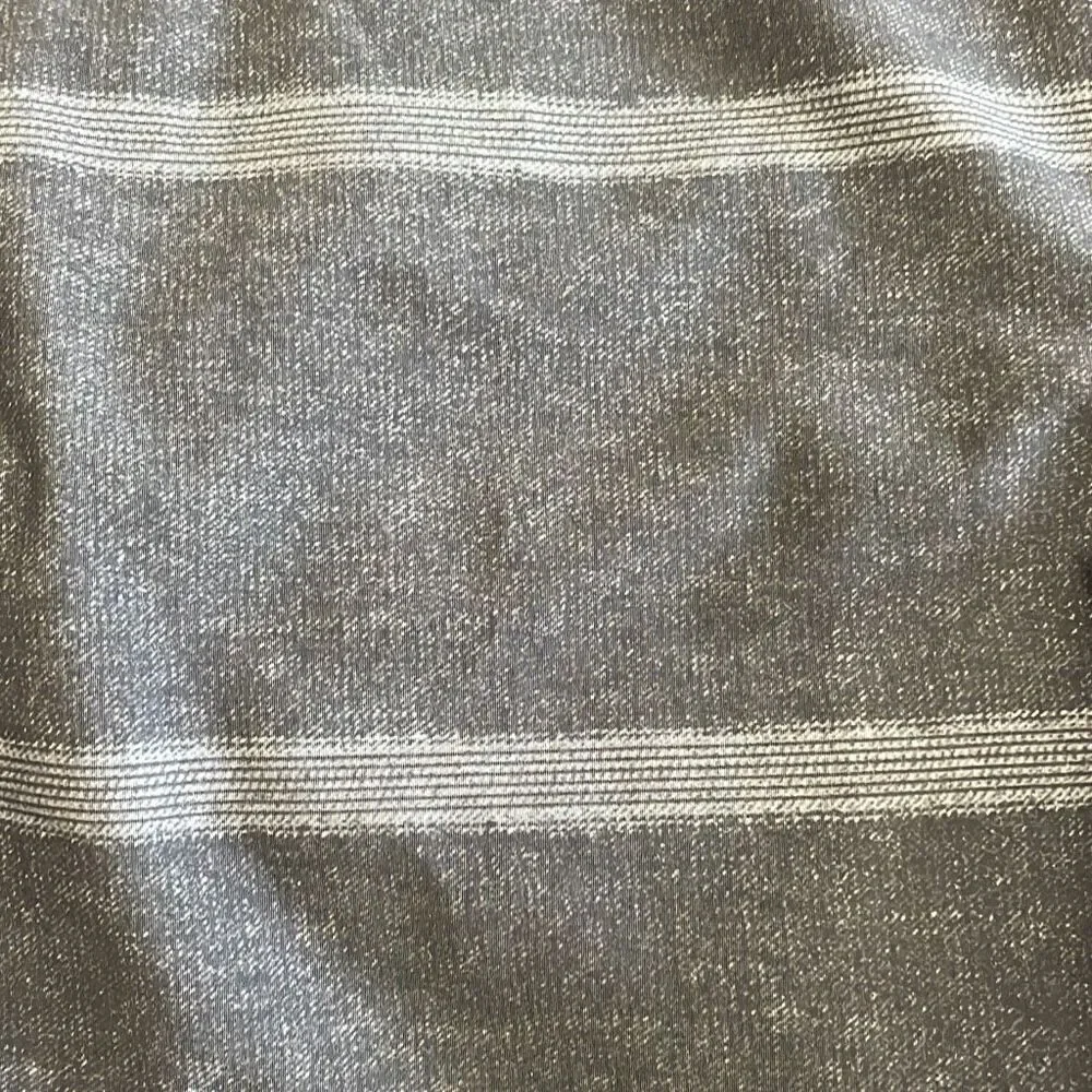 NWOT Quiksilver Charcoal Gray Stripe Amphibian Board Shorts Swim Trunks - Size 2